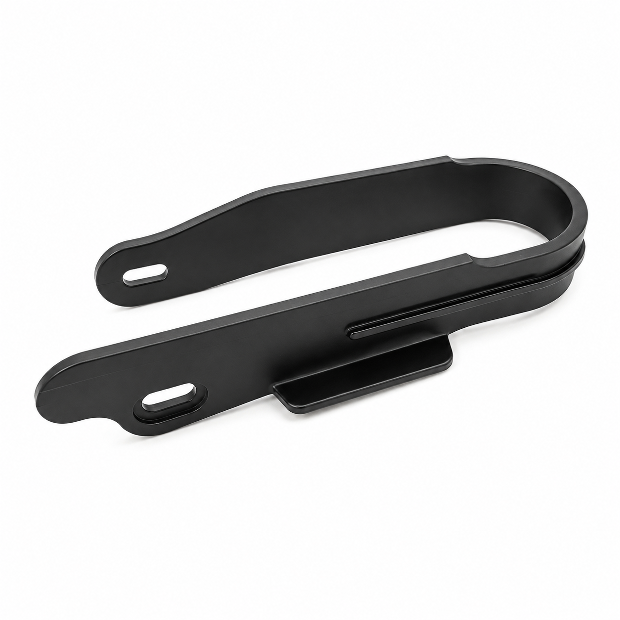 Black chain pallet with cutout handle and mounting slots